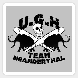Funny Neanderthal Prehistoric Baseball Team Gift Magnet